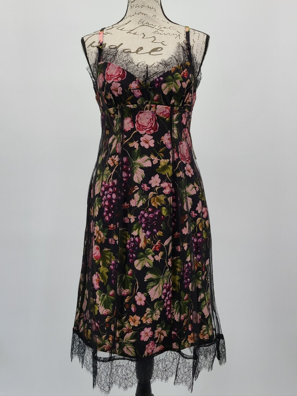 Anthropologie's Maeve Dark Cottage Lace Overlay Dress Size Small